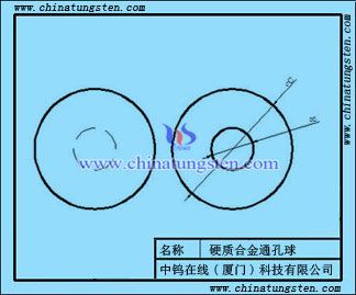 硬质合金通孔球图纸